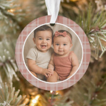 Benutzerdefiniertes Familienfoto Terrakotta-Beige-