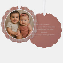 Benutzerdefiniertes Familienfoto Terrakotta-Beige-