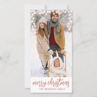 Benutzerdefiniertes Familienfoto Winter Schnee Leu