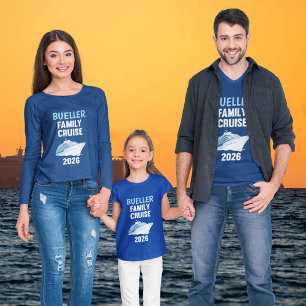 Benutzerdefiniertes Familienkreuzfahrt-Gruppen-Des T-Shirt