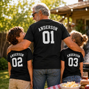Benutzerdefiniertes Familienname Pop-Trikot Vatert T-Shirt
