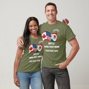 Benutzerdefiniertes Familiensoccer-Turnier-Shirt - T-Shirt