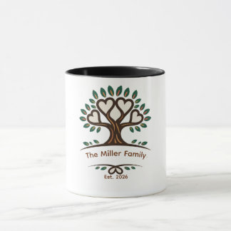 Benutzerdefiniertes Familientreffen Baum T-Shirt Tasse
