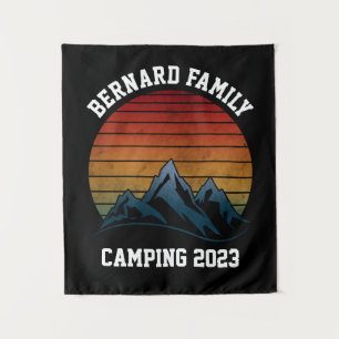 BENUTZERDEFINIERTES FAMILIENTREFFEN CAMPING SUNSET WANDTEPPICH