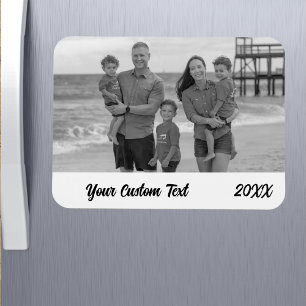 Benutzerdefiniertes Familienurlaub-Foto Kühlschran Magnet