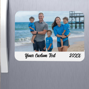 Benutzerdefiniertes Familienurlaub-Foto Kühlschran Magnet