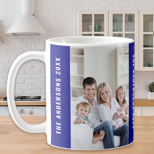Benutzerdefiniertes Familienurlaub Weihnachtsfoto Kaffeetasse