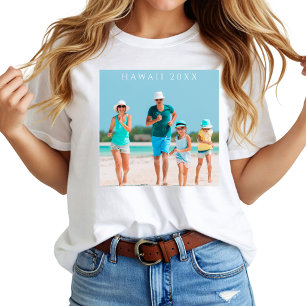 Benutzerdefiniertes Familienurlaubsfoto T-Shirt