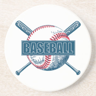 Benutzerdefiniertes FarbBaseball Getränkeuntersetzer