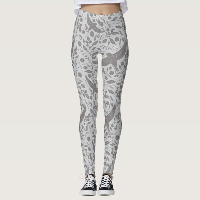 Benutzerdefiniertes Farbfalkenmuster Leggings (Vorderseite)