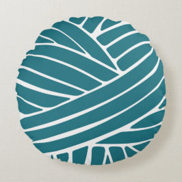 Benutzerdefiniertes Farbgarn - Handgezeichnet Garn Rundes Kissen