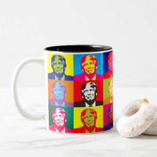 Benutzerdefiniertes Farbgefühl Donald Trump Pop A Zweifarbige Tasse
