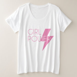 Benutzerdefiniertes farbiges Girl Power Cooles SVG Große Größe T-Shirt