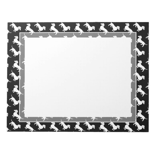 Benutzerdefiniertes Farbmuster für die Dackel Notizblock (Vorderseite)