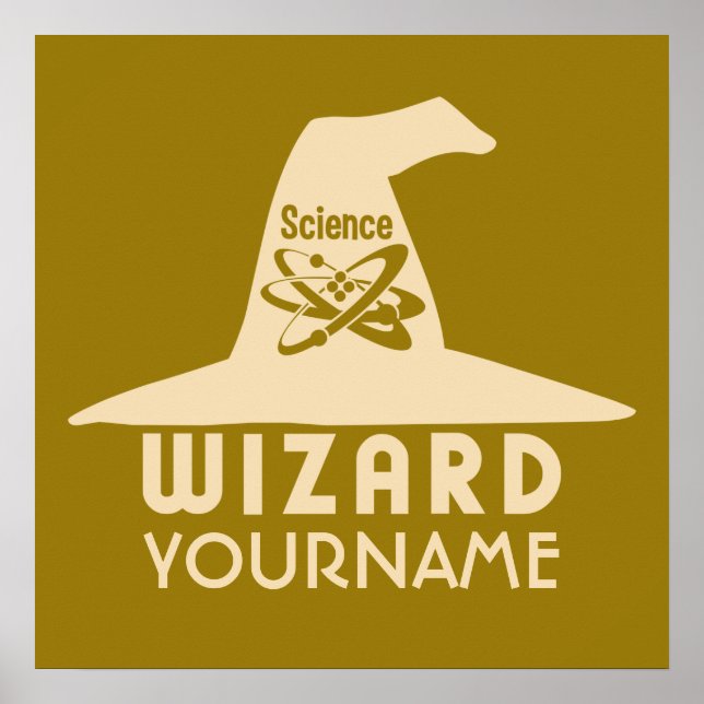 Benutzerdefiniertes Farbposter des Science Wizard Poster (Vorne)