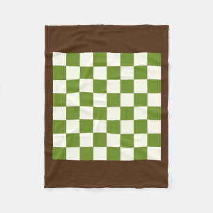 Benutzerdefiniertes Farbschachbrett Fleecedecke