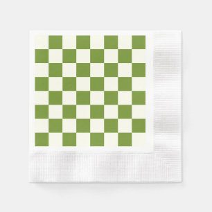 Benutzerdefiniertes Farbschachbrett Serviette