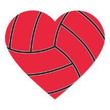Benutzerdefiniertes Farbvolleyballherz