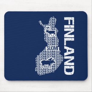 Benutzerdefiniertes FINNLAND-MAP-Mousepad Mousepad
