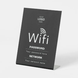Benutzerdefiniertes Firmene WLAN-Schild mit Ihrem Sockelschild