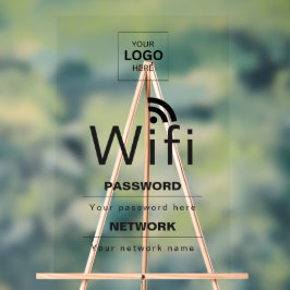 Benutzerdefiniertes Firmeneigene-WiFi-Schild mit I Acrylschild