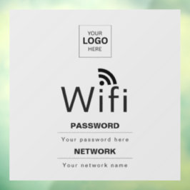 Benutzerdefiniertes Firmeneigene-WiFi-Schild mit I Fensteraufkleber