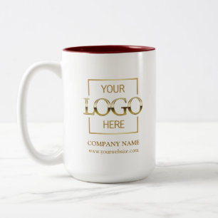 Benutzerdefiniertes Firmengeschenk mit Unternehmen Zweifarbige Tasse