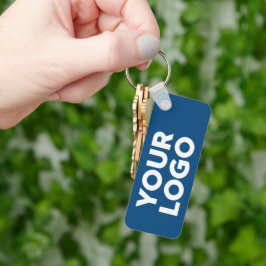 Benutzerdefiniertes Firmenlogo auf Blue Corporate Schlüsselanhänger