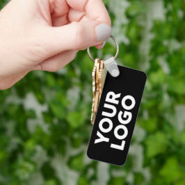 Benutzerdefiniertes Firmenlogo auf schwarzem Firme Schlüsselanhänger