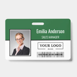 Benutzerdefiniertes Firmenlogo Barcode Mitarbeiter Ausweis