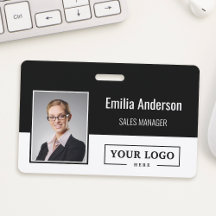 Benutzerdefiniertes Firmenlogo Barcode Mitarbeiter