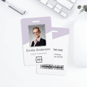 Benutzerdefiniertes Firmenlogo Barcode Personal Fo Ausweis