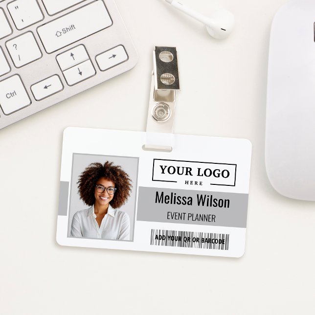 Benutzerdefiniertes Firmenlogo Barcode QR-Code Mit Ausweis (Von Creator hochgeladen)