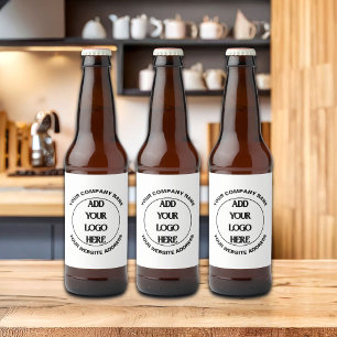 Benutzerdefiniertes Firmenlogo Bierflaschenetikett
