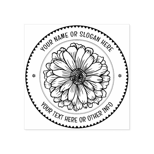 Benutzerdefiniertes Firmenlogo | BOTANISCHE RUSTIS Gummistempel (Prägung)