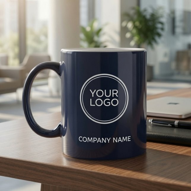 Benutzerdefiniertes Firmenlogo | Büro-Branding Kaffeetasse (Von Creator hochgeladen)