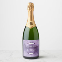 Benutzerdefiniertes Firmenlogo Champagner Etikett