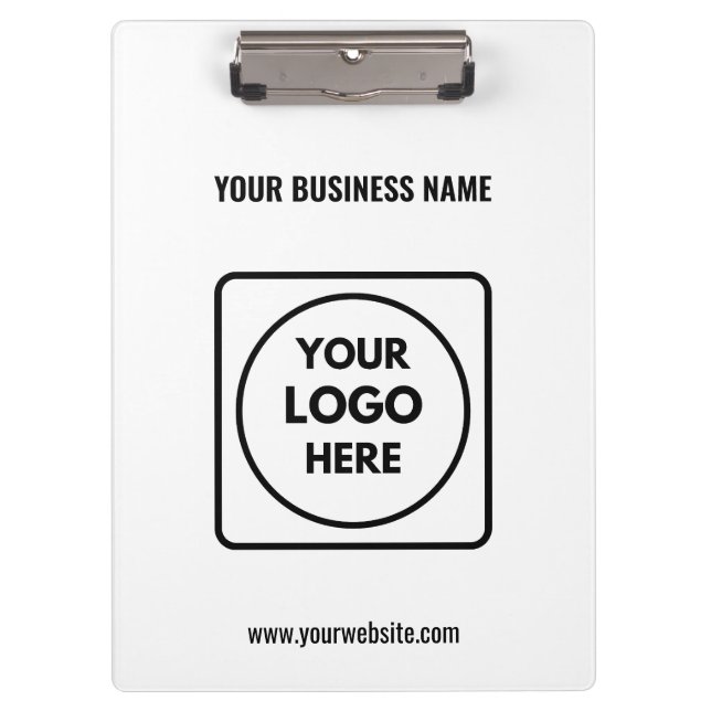 Benutzerdefiniertes Firmenlogo Clipboard Klemmbrett (Vorderseite)