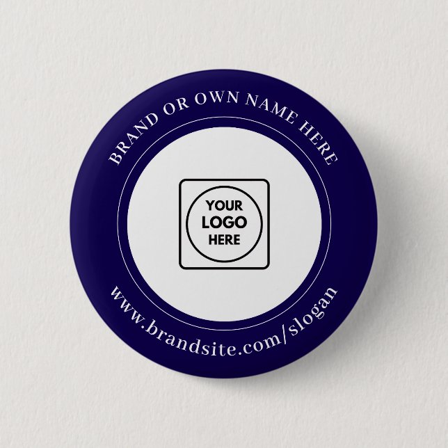Benutzerdefiniertes Firmenlogo Corporate Branding  Button (Vorderseite)