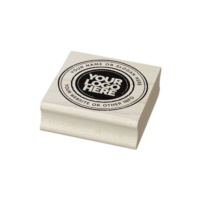 Benutzerdefiniertes Firmenlogo Einfach Rund Gummistempel (Stempel)