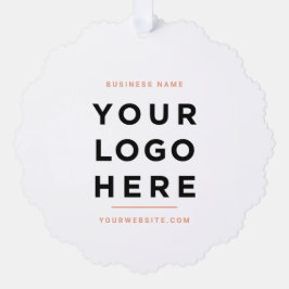 Benutzerdefiniertes Firmenlogo Einfache minimale U Ornament Karte