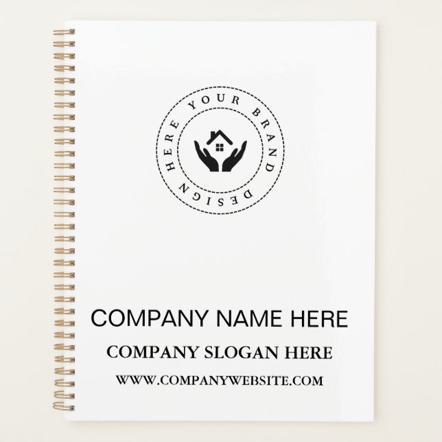 Benutzerdefiniertes Firmenlogo Einfache Werbefläch Planer (Vorderseite)