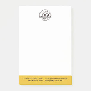 Benutzerdefiniertes Firmenlogo Elegant Einfach Pro Post-it Klebezettel