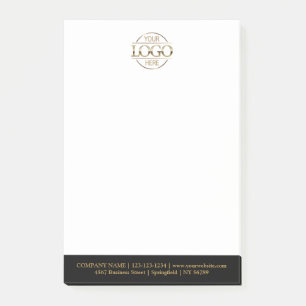 Benutzerdefiniertes Firmenlogo Elegant Einfach Pro Post-it Klebezettel