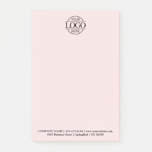 Benutzerdefiniertes Firmenlogo Elegant Einfach Pro Post-it Klebezettel