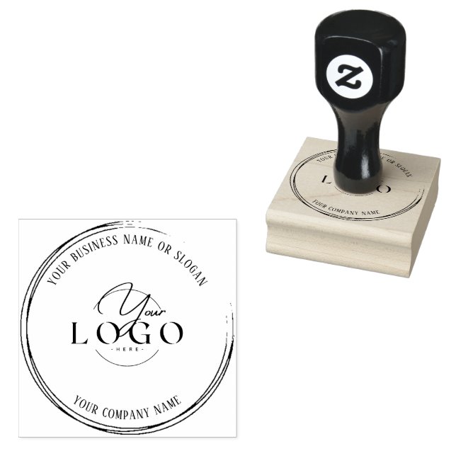 Benutzerdefiniertes Firmenlogo | ELEGANT & MODERN  Gummistempel (Stempel)