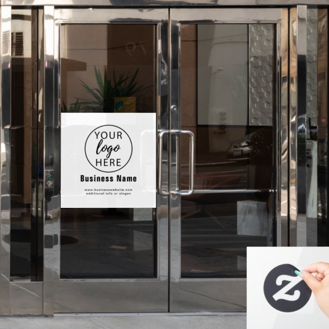 Benutzerdefiniertes Firmenlogo Fensteraufkleber (Büro Tür)