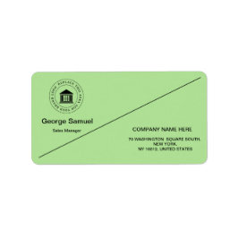 Benutzerdefiniertes Firmenlogo | Firmenname Adressaufkleber