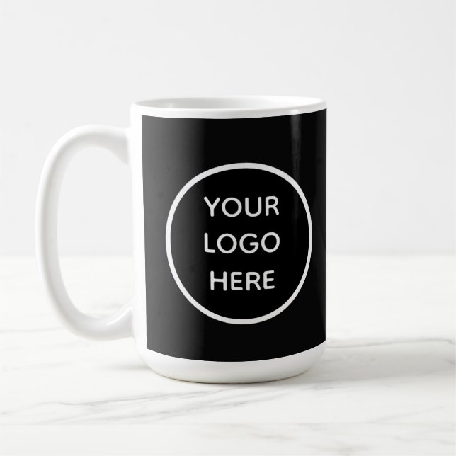 Benutzerdefiniertes Firmenlogo gebrandet Kaffeetasse (Links)
