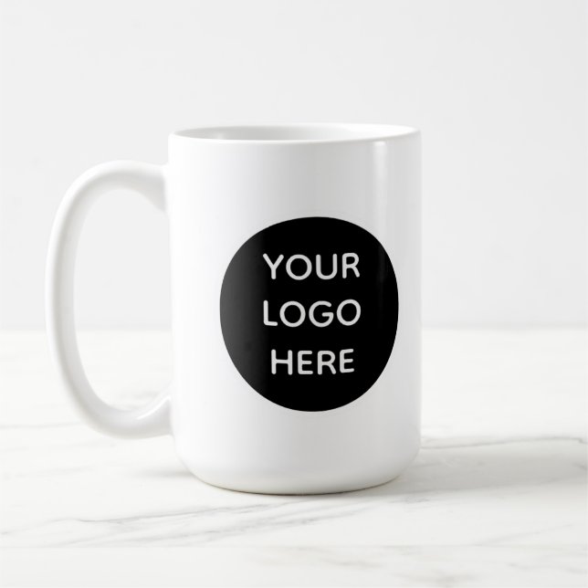 Benutzerdefiniertes Firmenlogo gebrandet Kaffeetasse (Links)